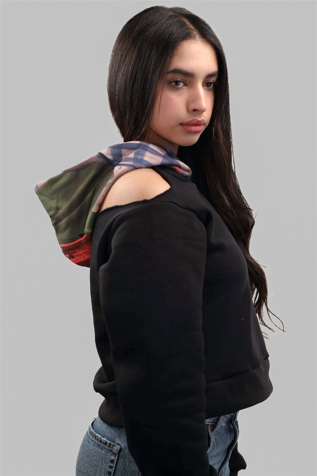 Signature KAY Women Patchwork Hoodie