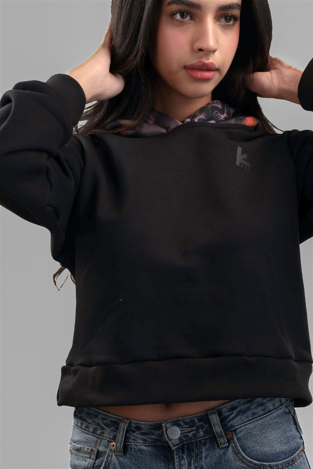 Signature KAY Women Patchwork Hoodie