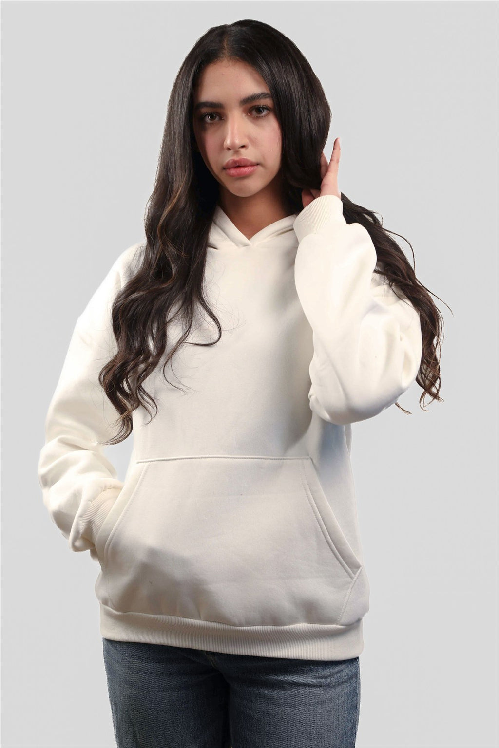 Basic KAY Hoodie – Off White