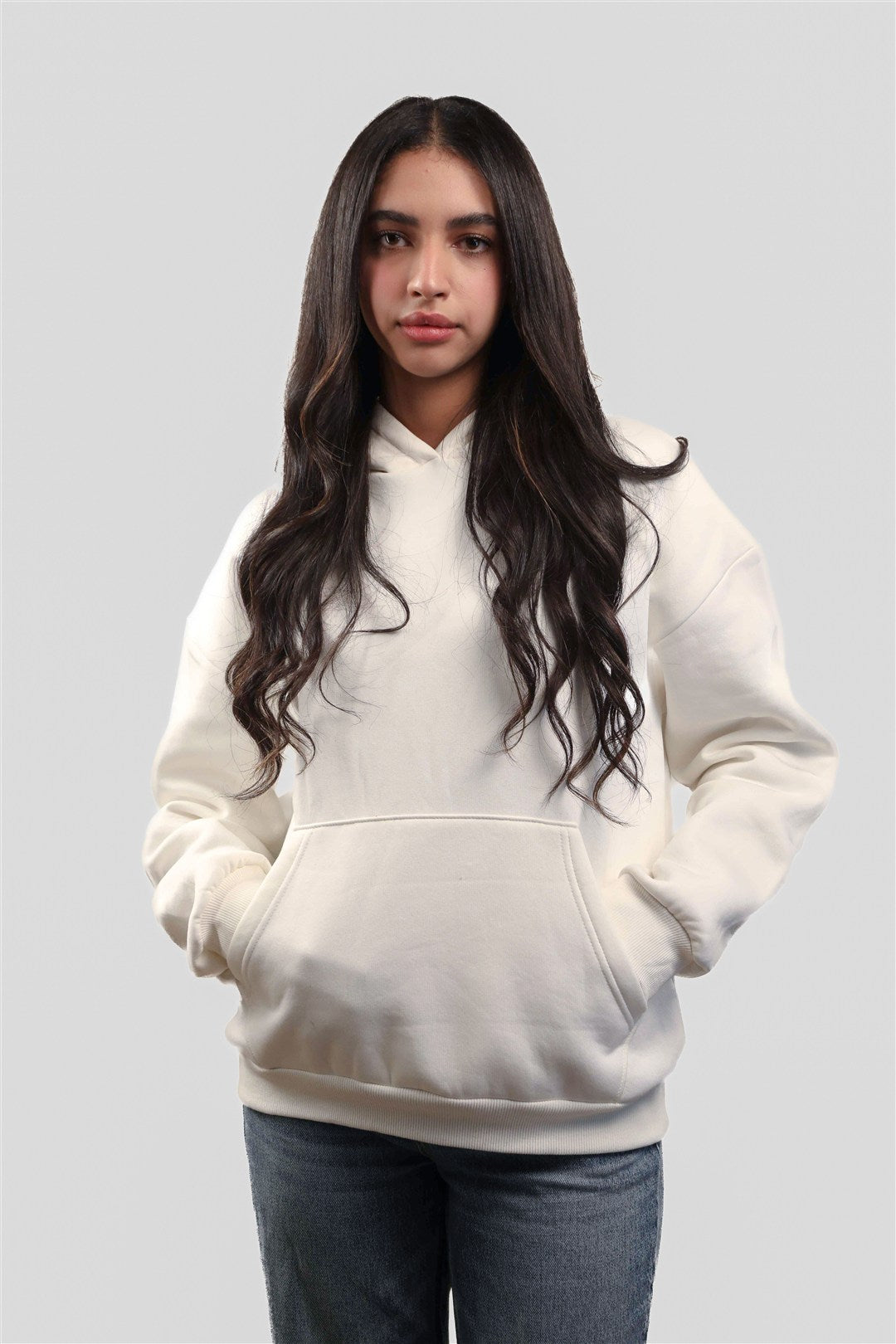 Basic KAY Hoodie – Off White