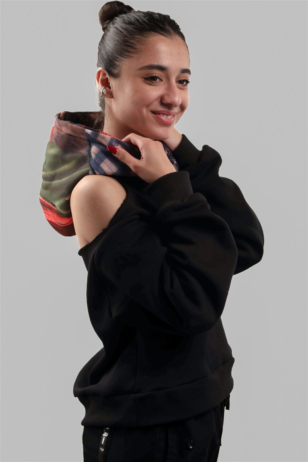 Signature KAY Women Patchwork Hoodie