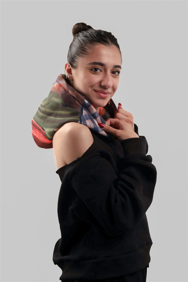 Signature KAY Women Patchwork Hoodie
