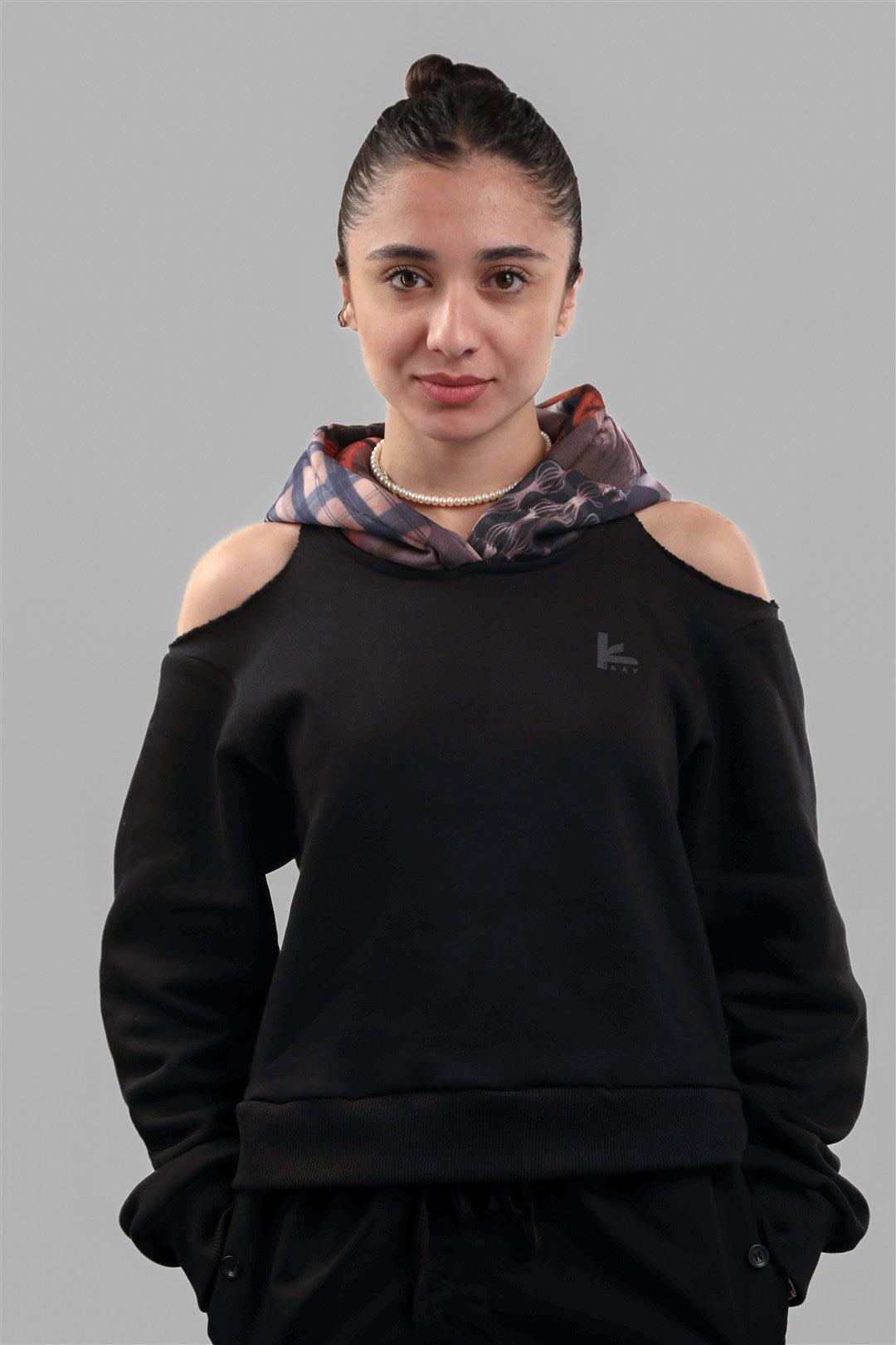 Signature KAY Women Patchwork Hoodie
