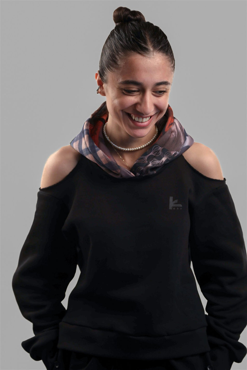 Signature KAY Women Patchwork Hoodie