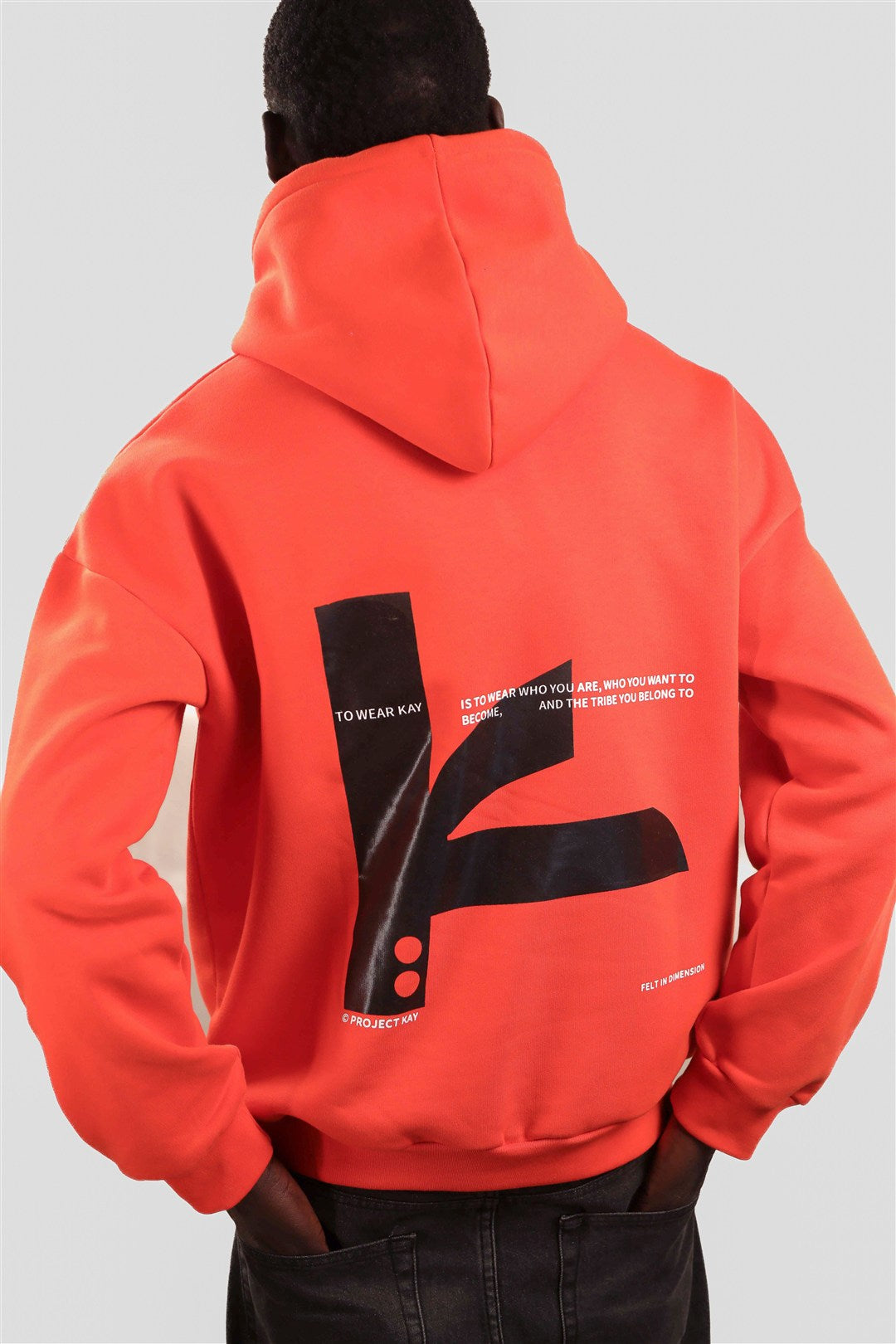 Basic KAY Hoodie - Lava Orange